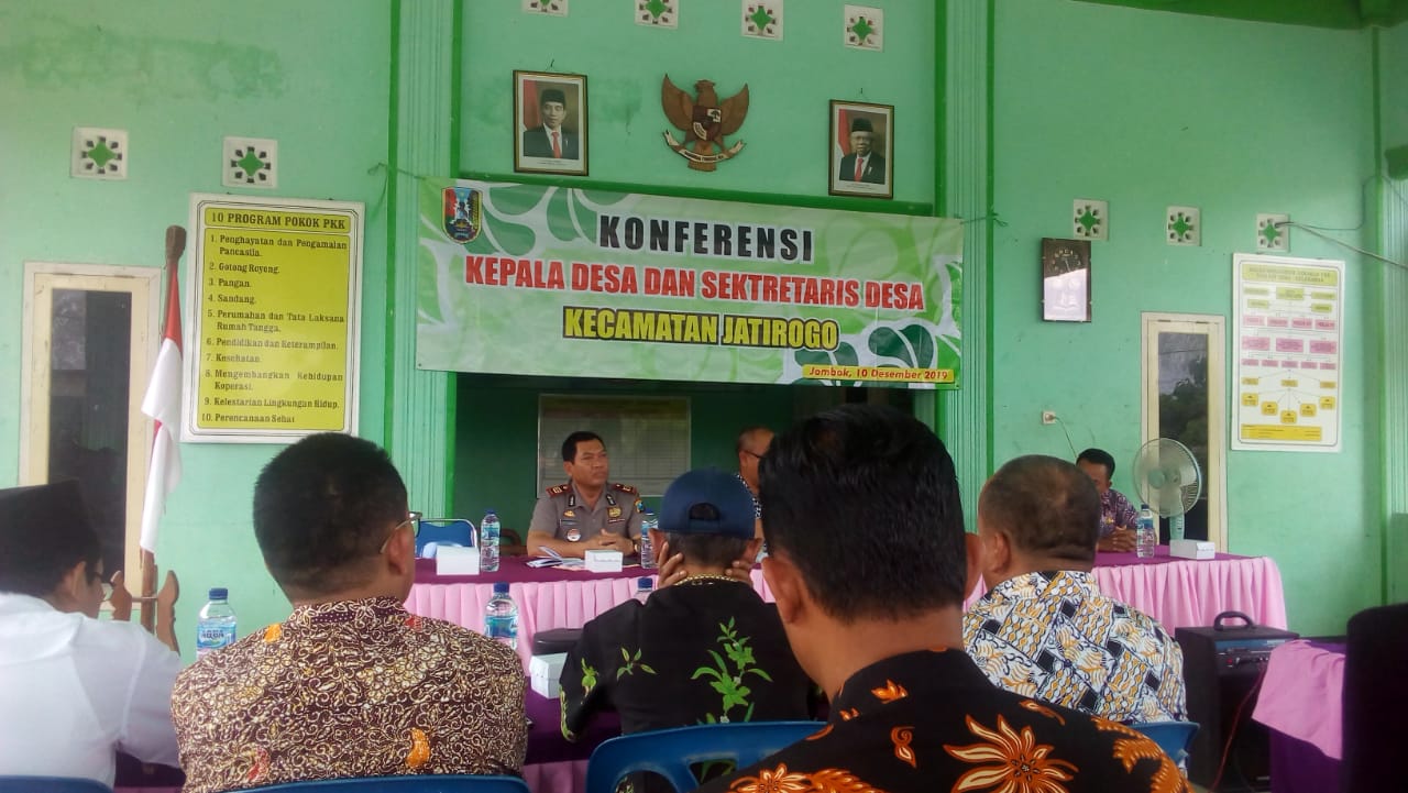 Hasil Konferensi Kades dan Sekdes di Desa Jombok